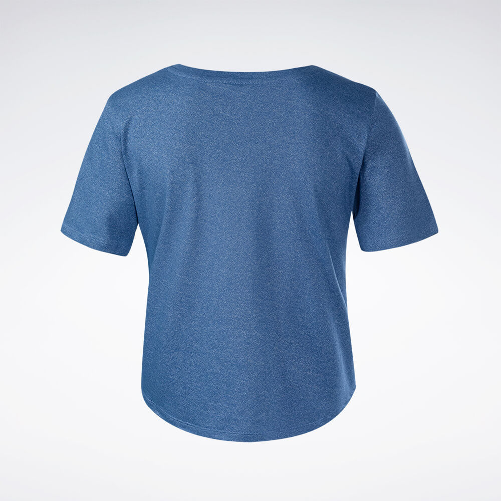 Camiseta Reebok Active Cropped Manga Curta Feminina