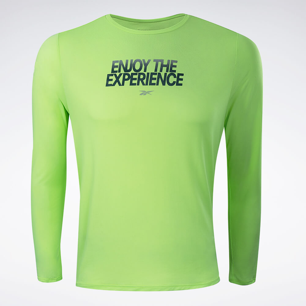 Camiseta Reebok Dynamic Print Manga Longa Masculina