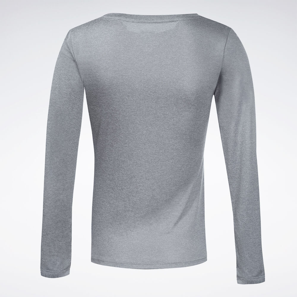 Camiseta Reebok Utility Print Manga Longa Feminina