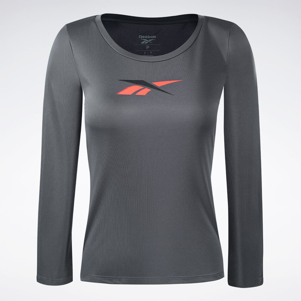 Camiseta Reebok Utility Print Manga Longa Feminina