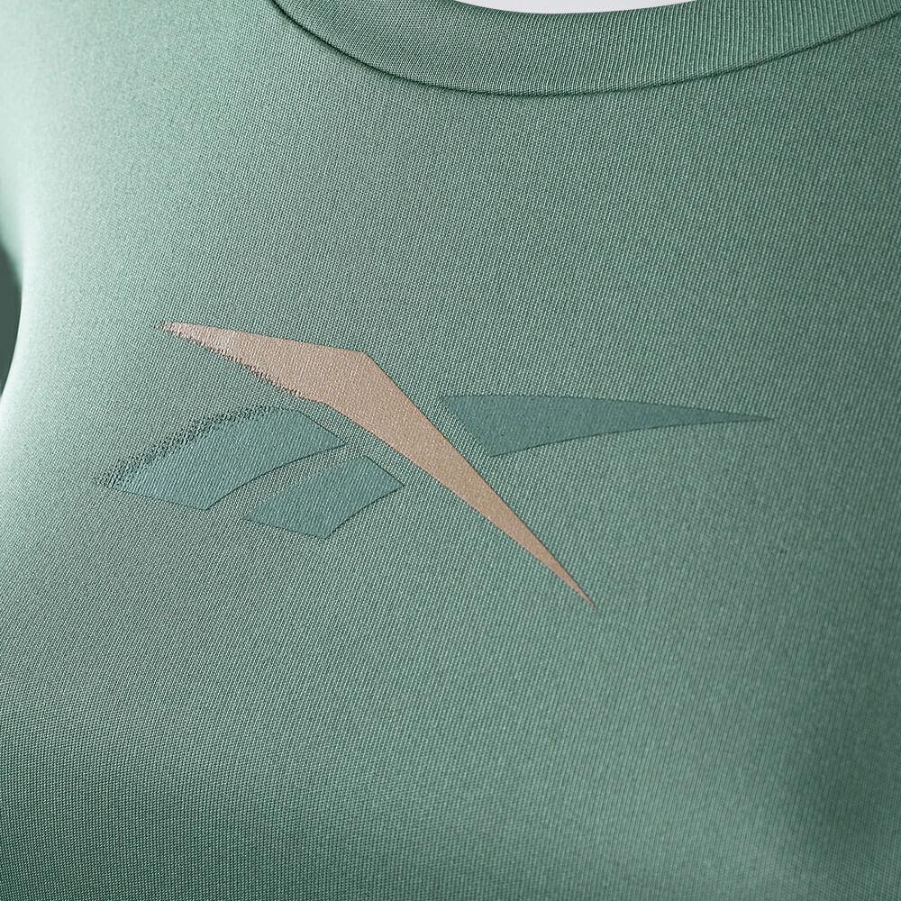 Camiseta Reebok Utility Print Manga Longa Feminina