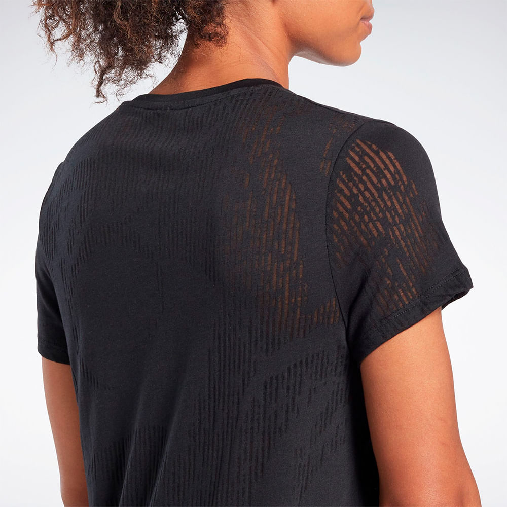 Camiseta Reebok Burnout Feminina