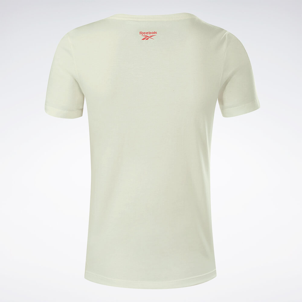 Camiseta Reebok CL Linear Manga curta Feminina