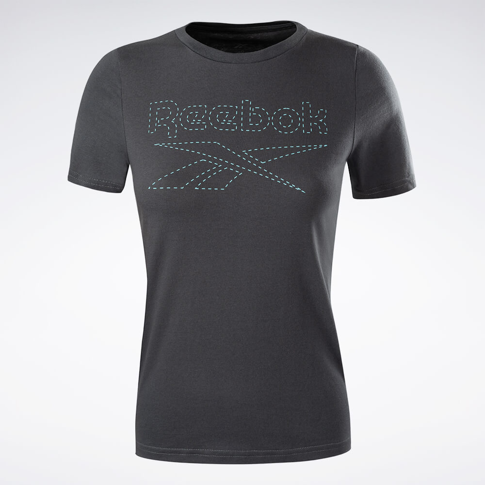 Camiseta Reebok CL Logo Manga curta Feminina