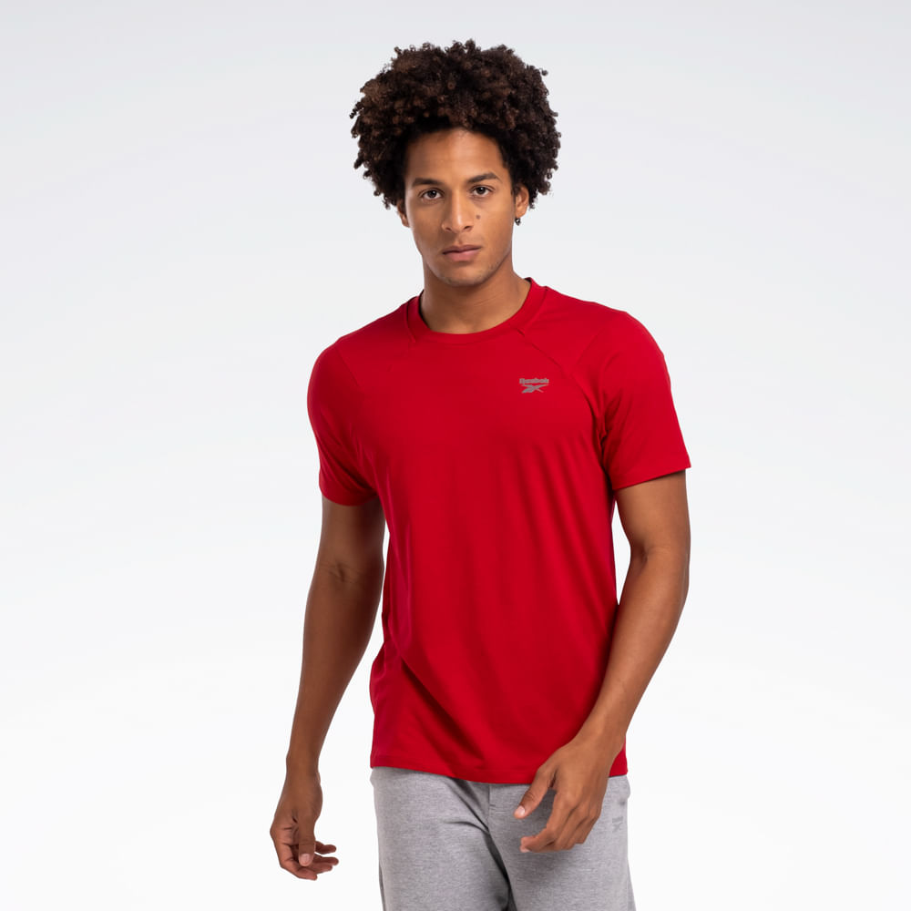 Camiseta Reebok Essential Manga curta Raglan Masculina