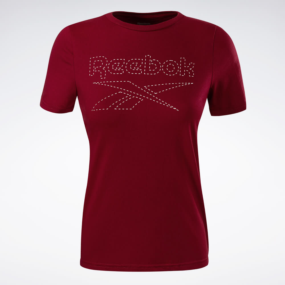 Camiseta Reebok CL Logo Manga curta Feminina
