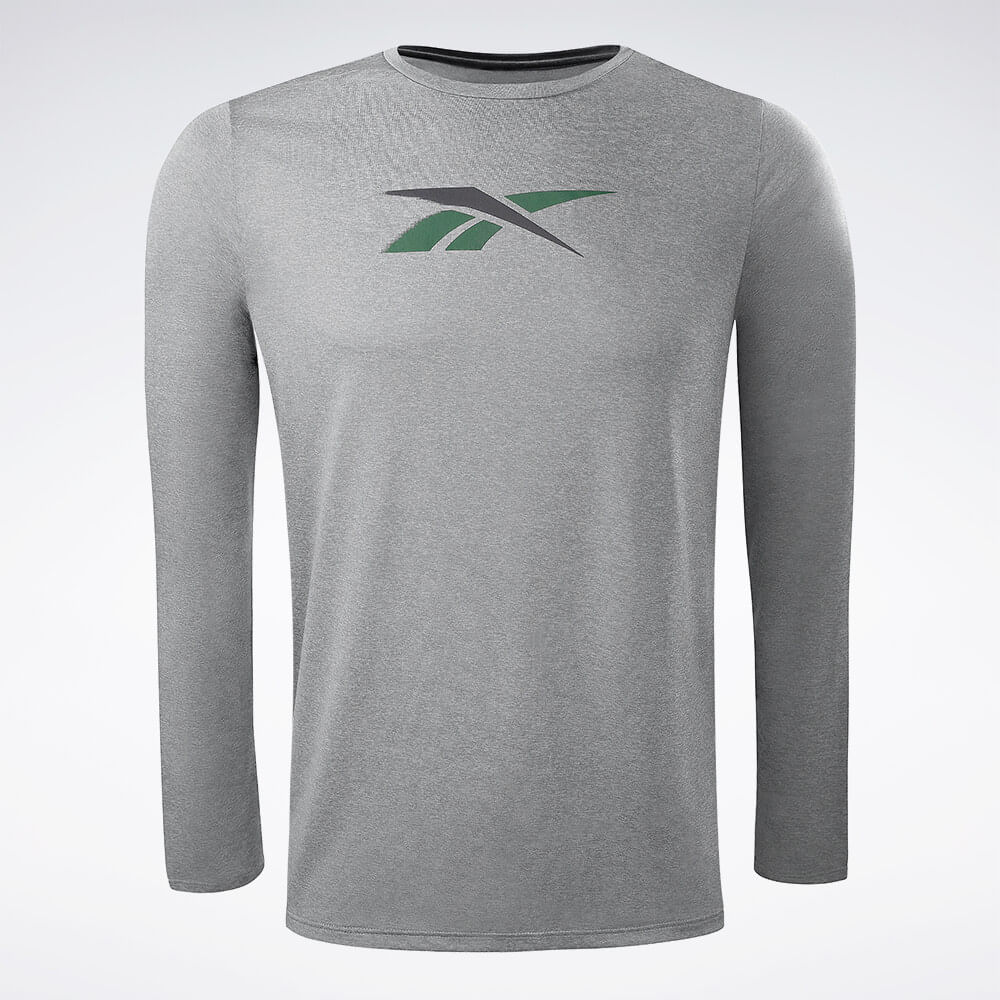 Camiseta Reebok Utility Print Manga Longa Masculina