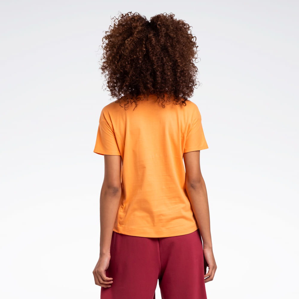 Camiseta Reebok Young Cropped Manga curta Feminina