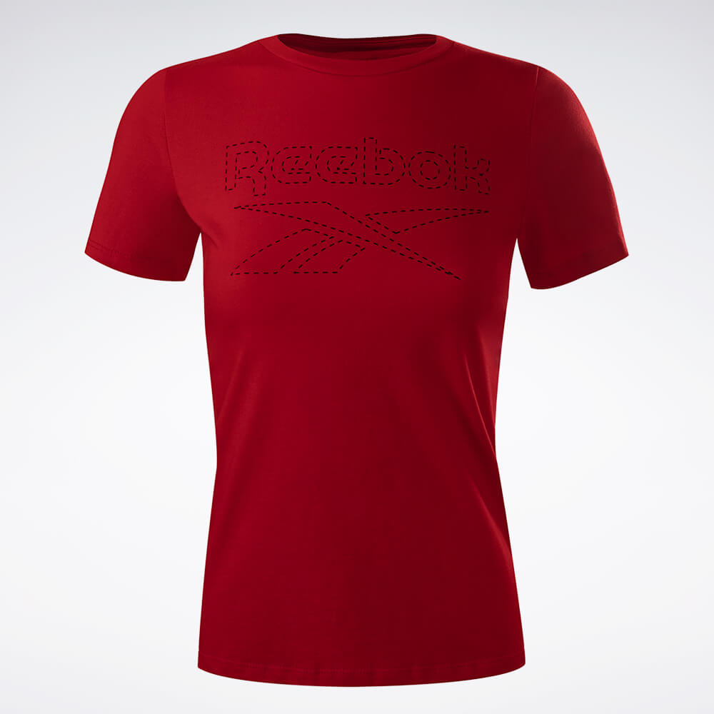 Camiseta Reebok Bigo Logo Manga Curta Feminina