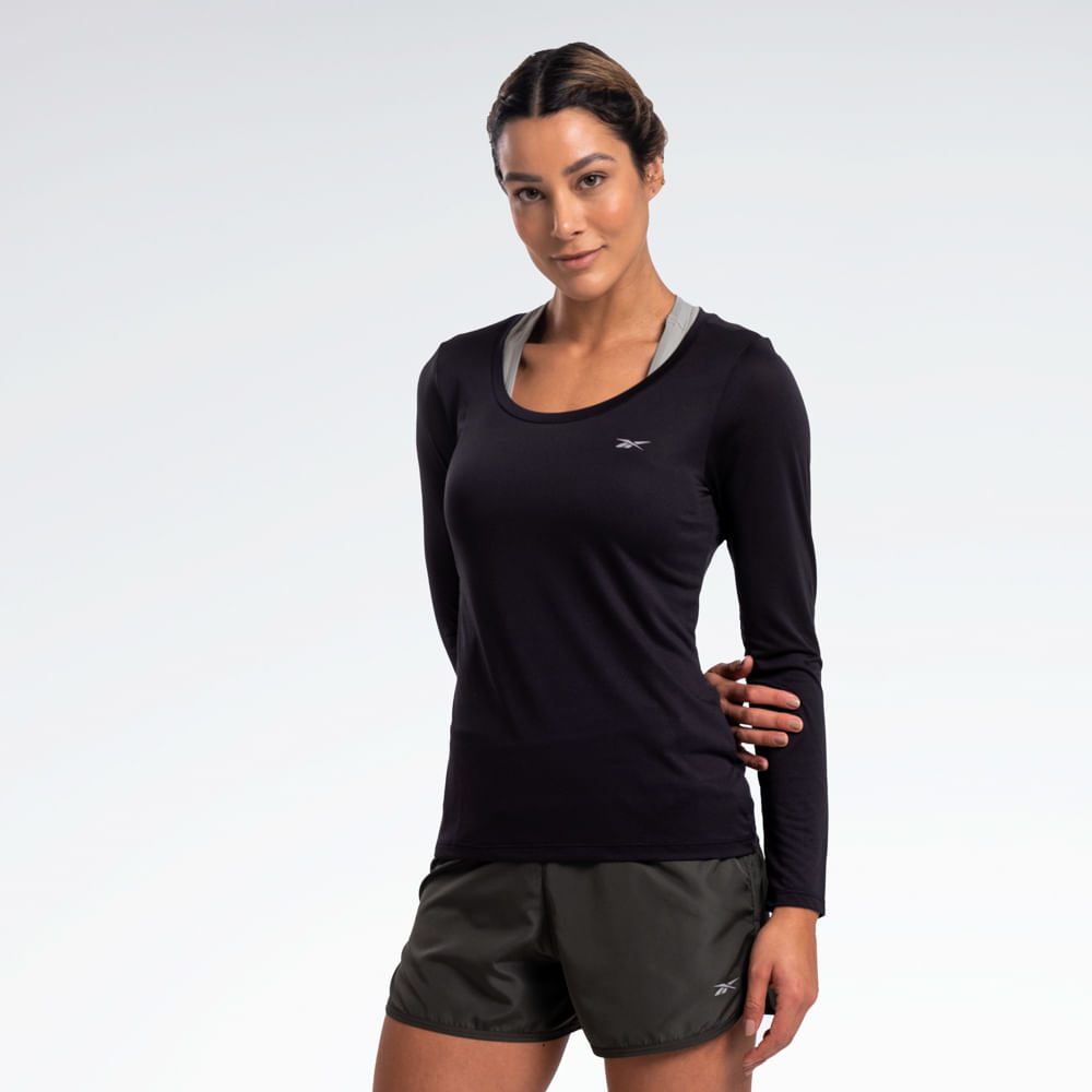 Camiseta Reebok Utility Manga Longa Feminina