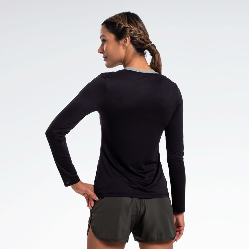Camiseta Reebok Utility Manga Longa Feminina
