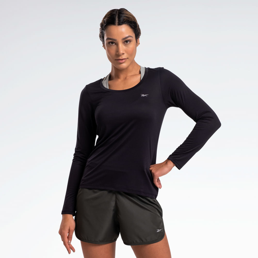 Camiseta Reebok Utility Manga Longa Feminina