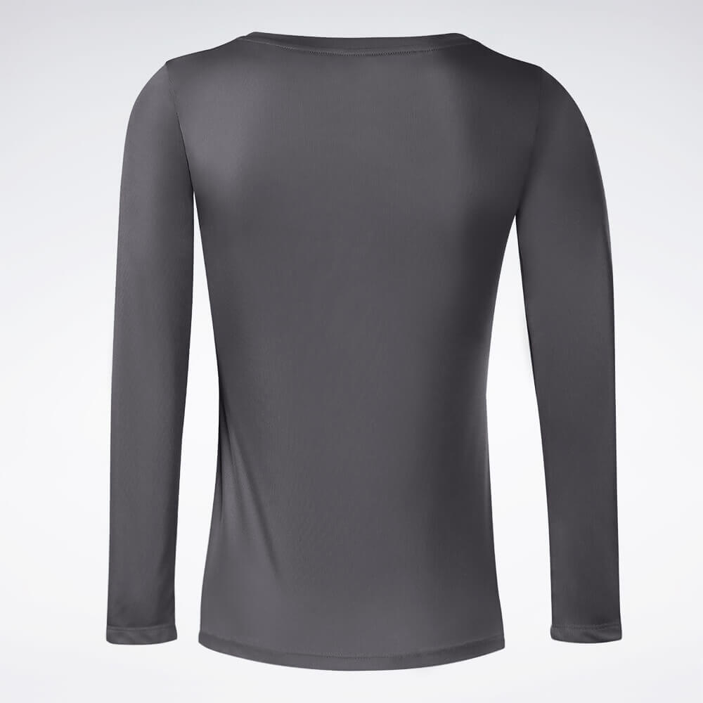 Camiseta Reebok Race Print Manga Longa Feminina