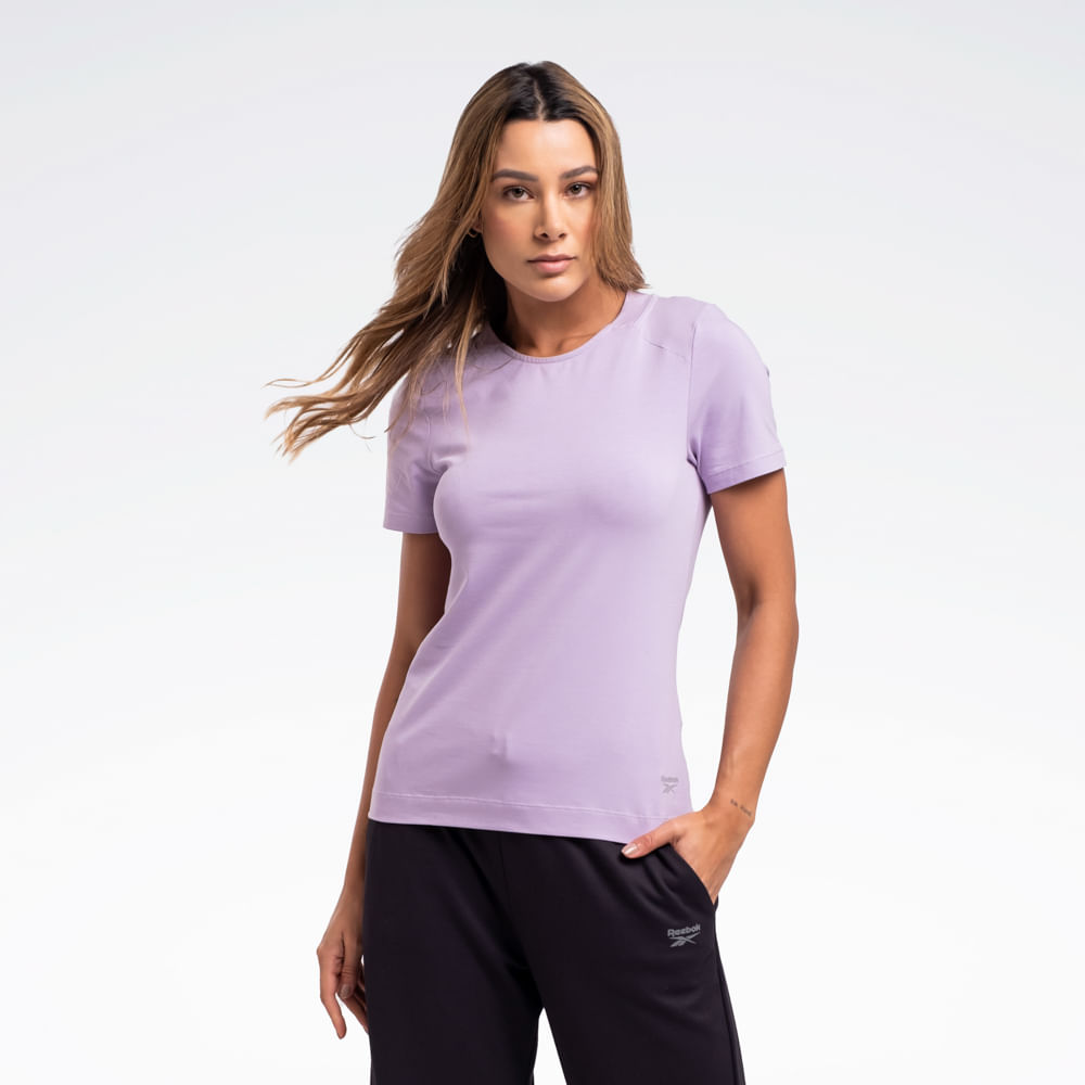 Camiseta Reebok Essential Manga curta Feminina