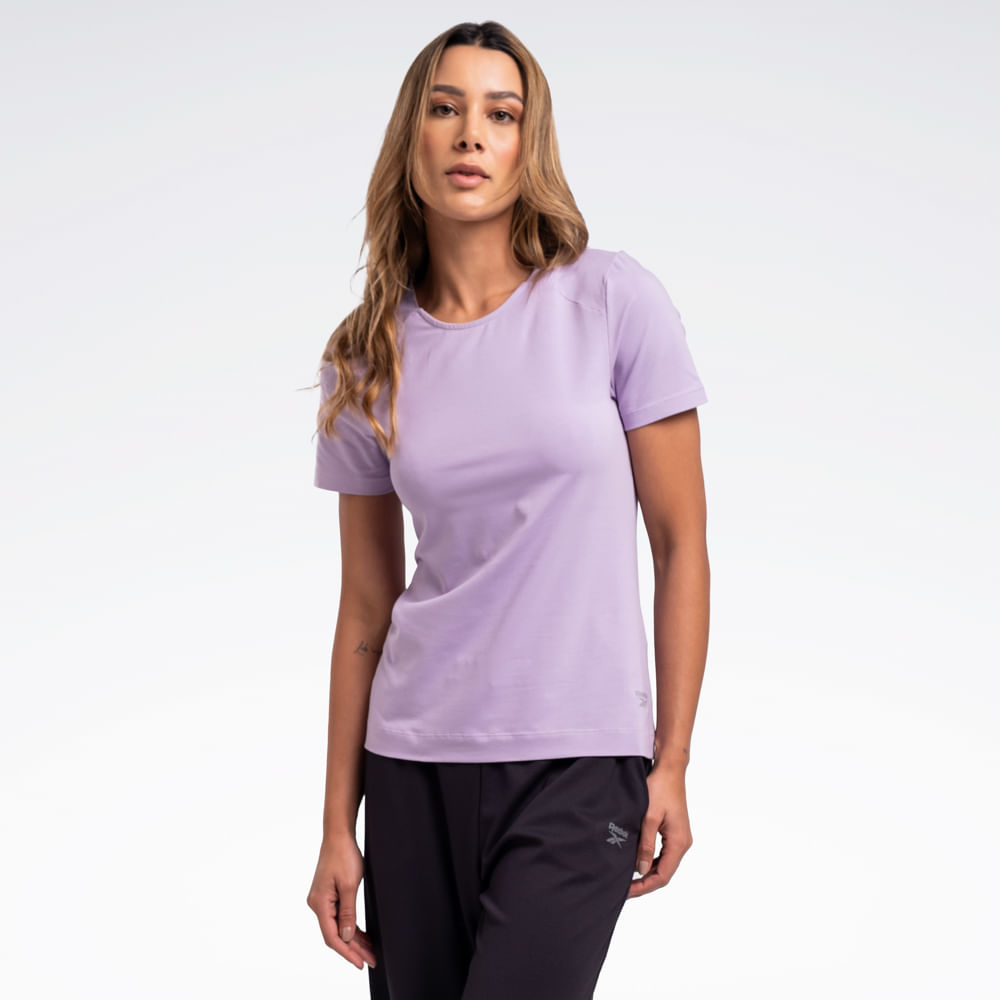 Camiseta Reebok Essential Manga curta Feminina