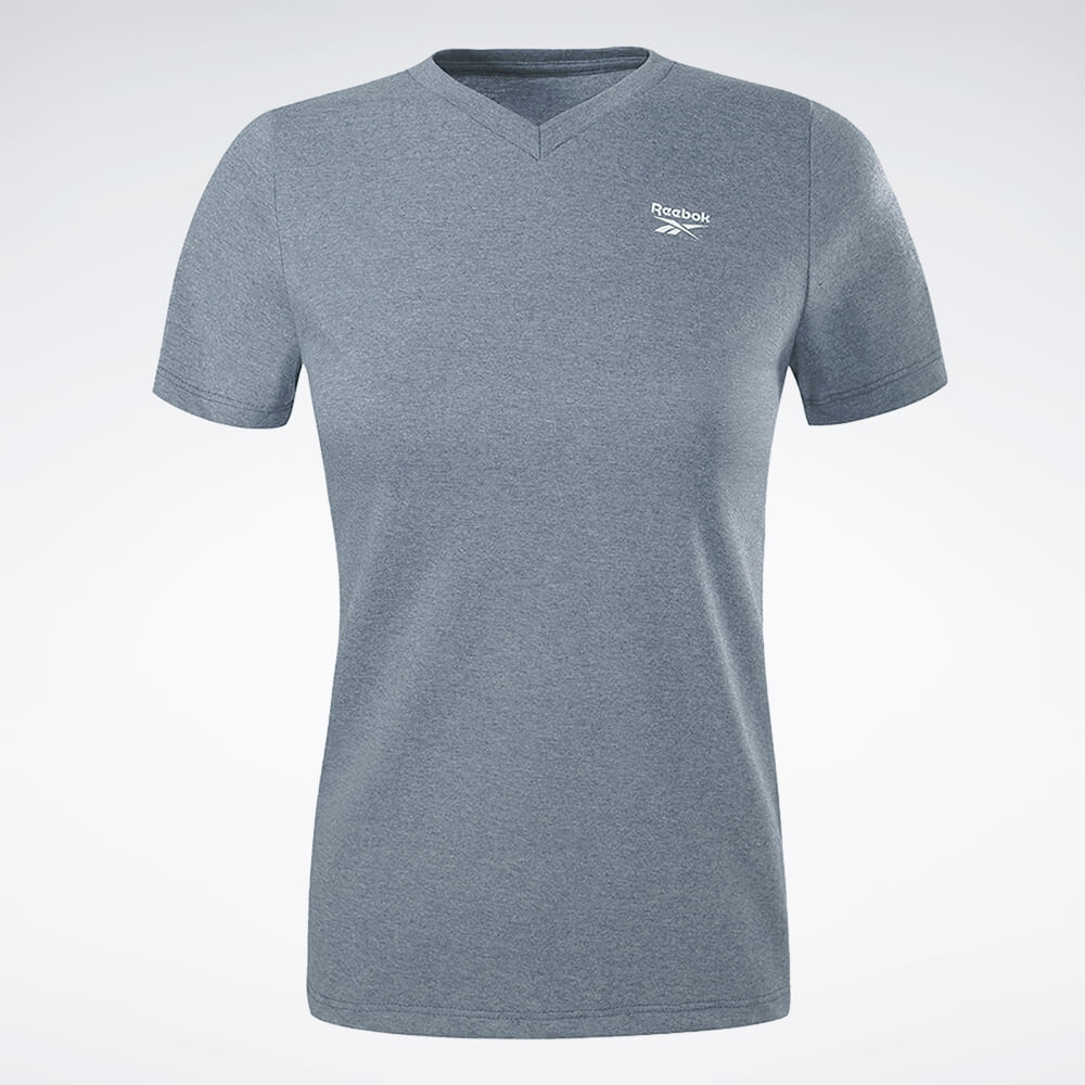 Camiseta Reebok Cl Logo V Manga curta Feminina