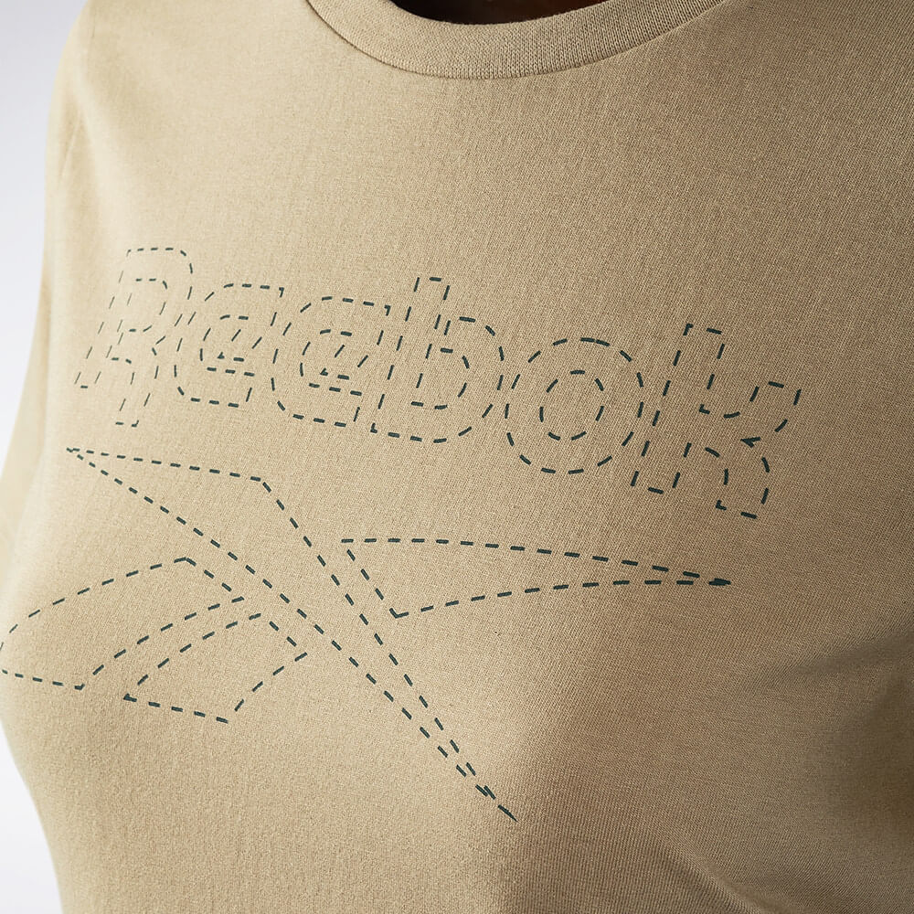 Camiseta Reebok CL Logo Manga curta Feminina