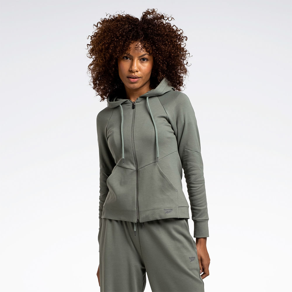 Jaqueta Reebok Essential com Capuz Feminina