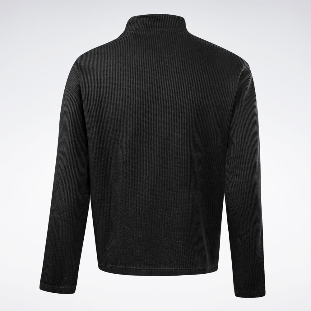 Blusa Reebok Ri Vector Tape 1/4 Zip Masculino
