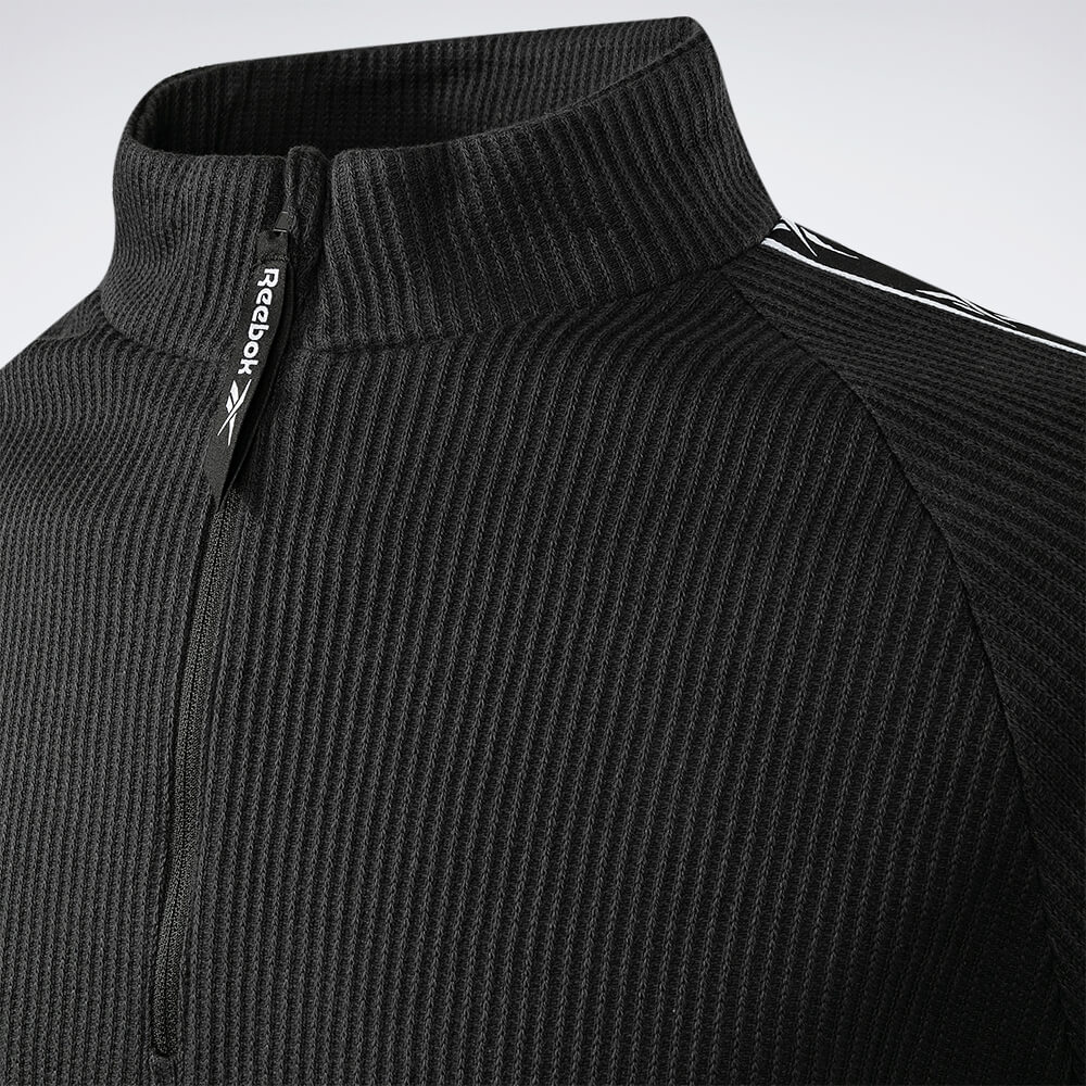 Blusa Reebok Ri Vector Tape 1/4 Zip Masculino
