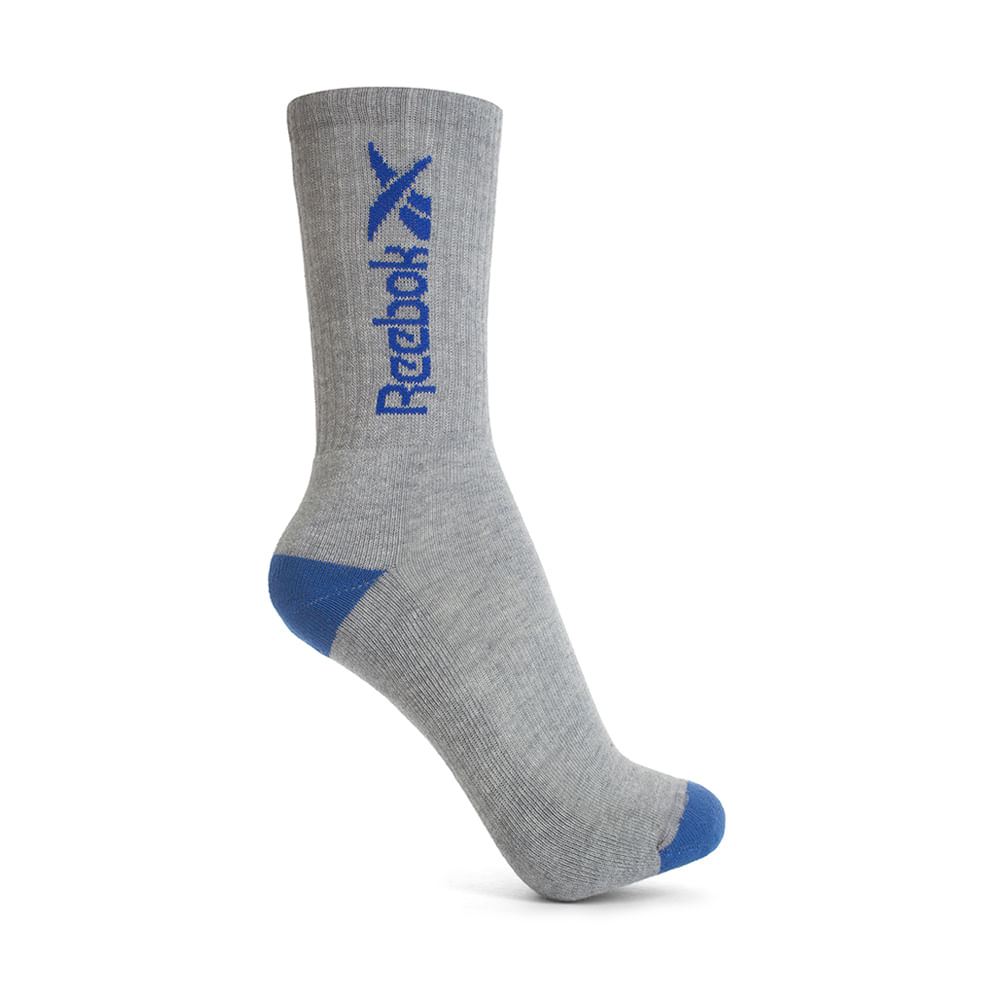 Meia Reebok Cano Alto Vert Canelada Feminina