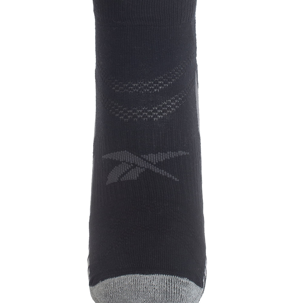 Kit 3 Meias Reebok  Invisível 1/2 Toalha Feminina