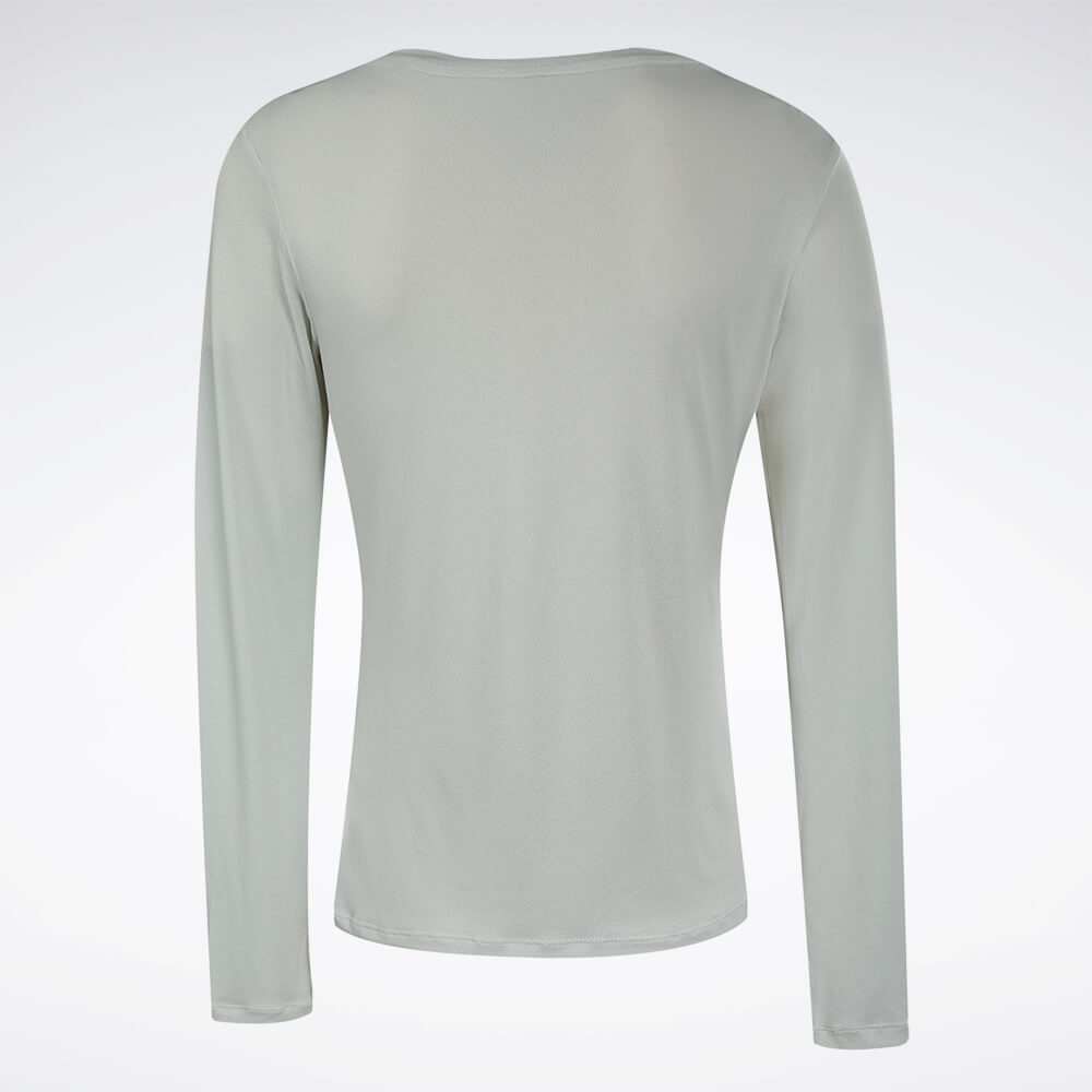 Camiseta Reebok Dynamic Print Manga longa Feminina