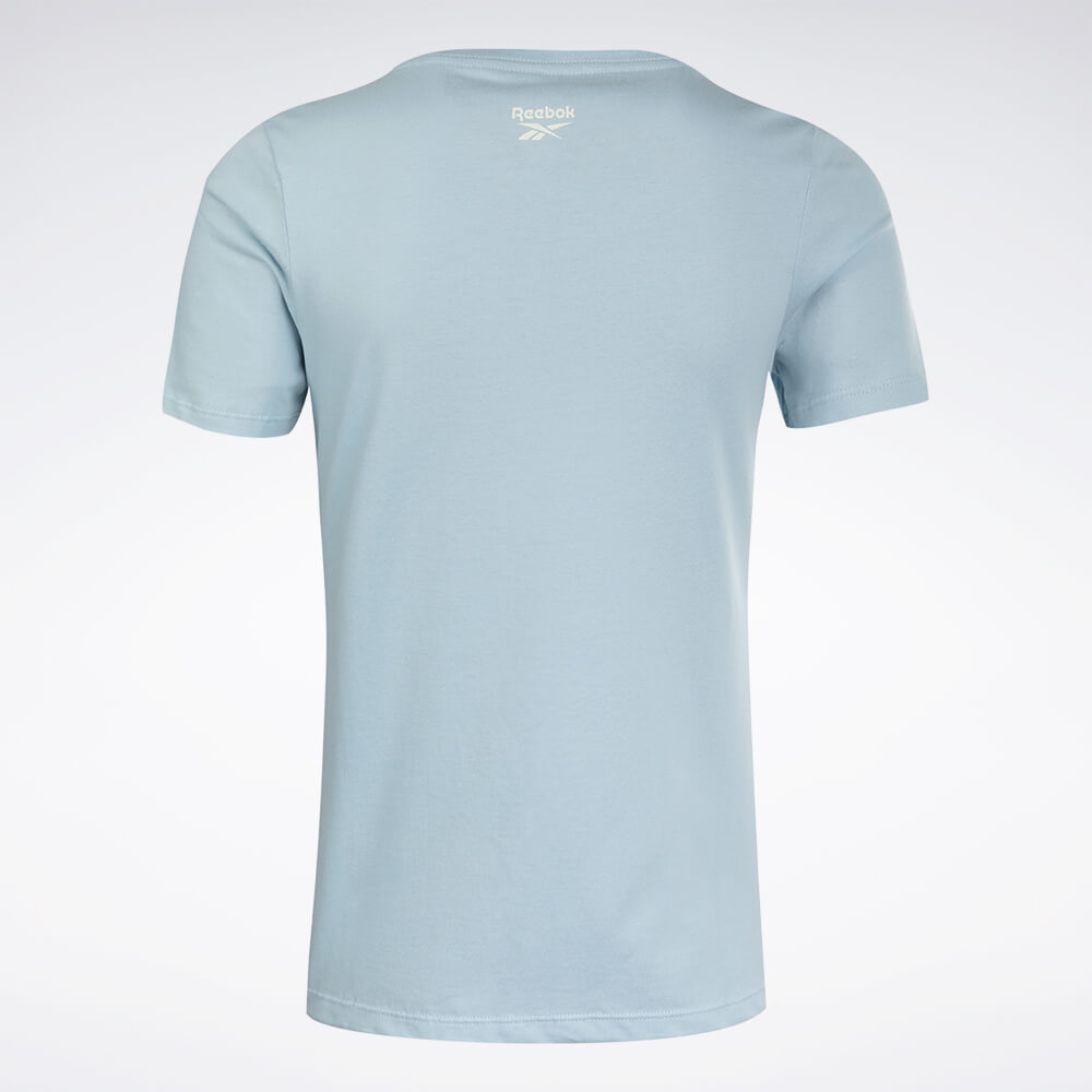 Camiseta Reebok CL Linear Manga curta Feminina