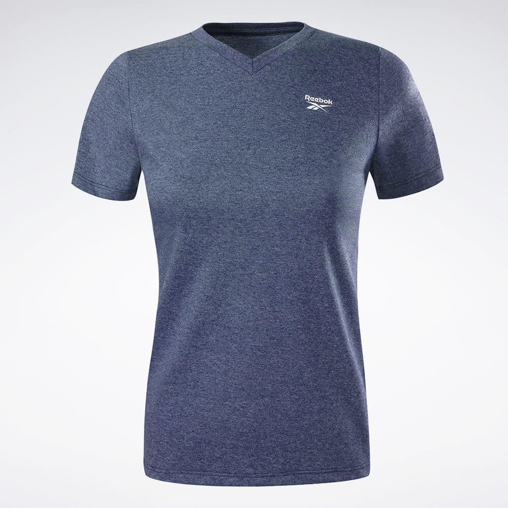 Camiseta Reebok Cl Logo V Manga curta Feminina