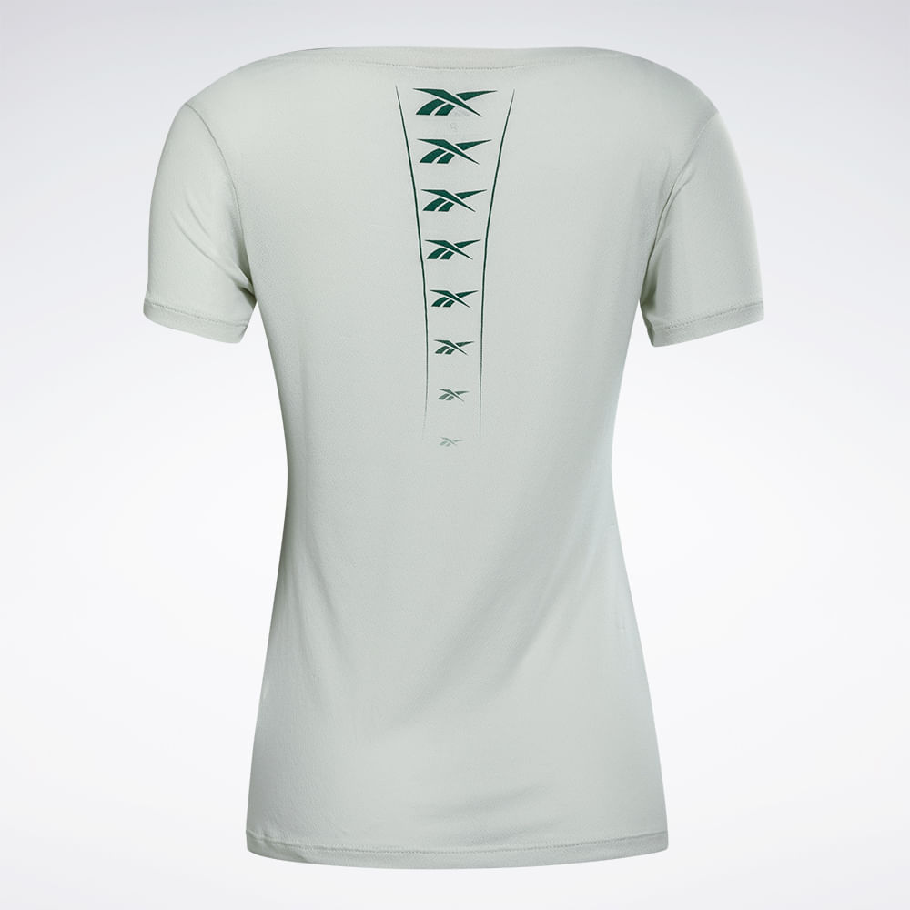 Camiseta Reebok Dynamic Print Manga Curta Feminina
