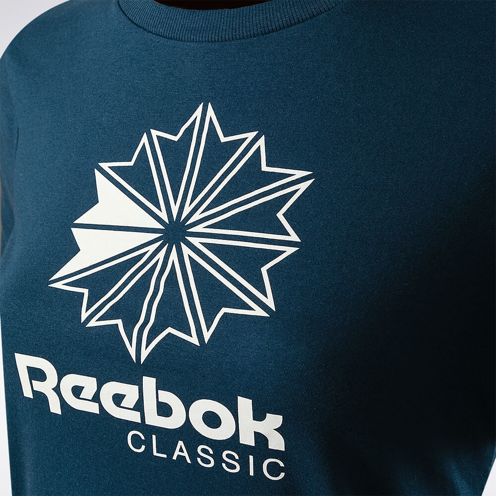 Camiseta Reebok  Star Crest Logo Feminina