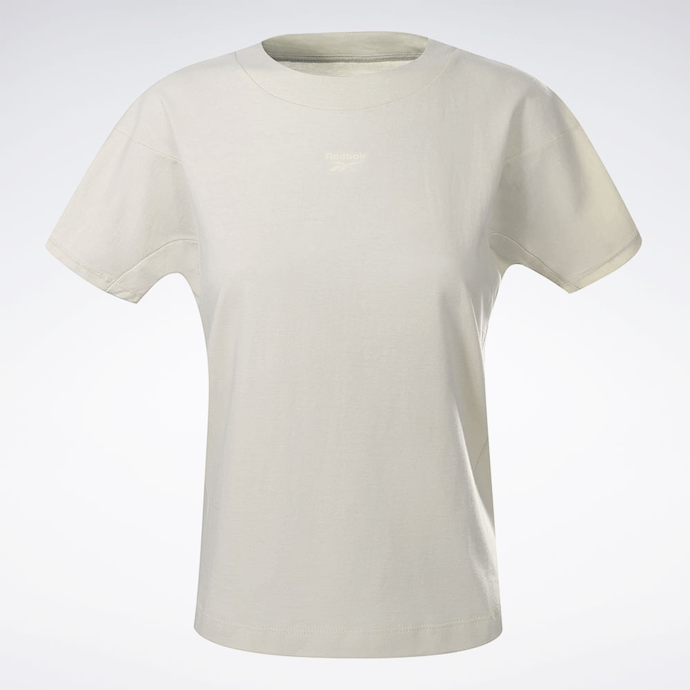 Camiseta Reebok Manga Curta Young Cropped Feminina
