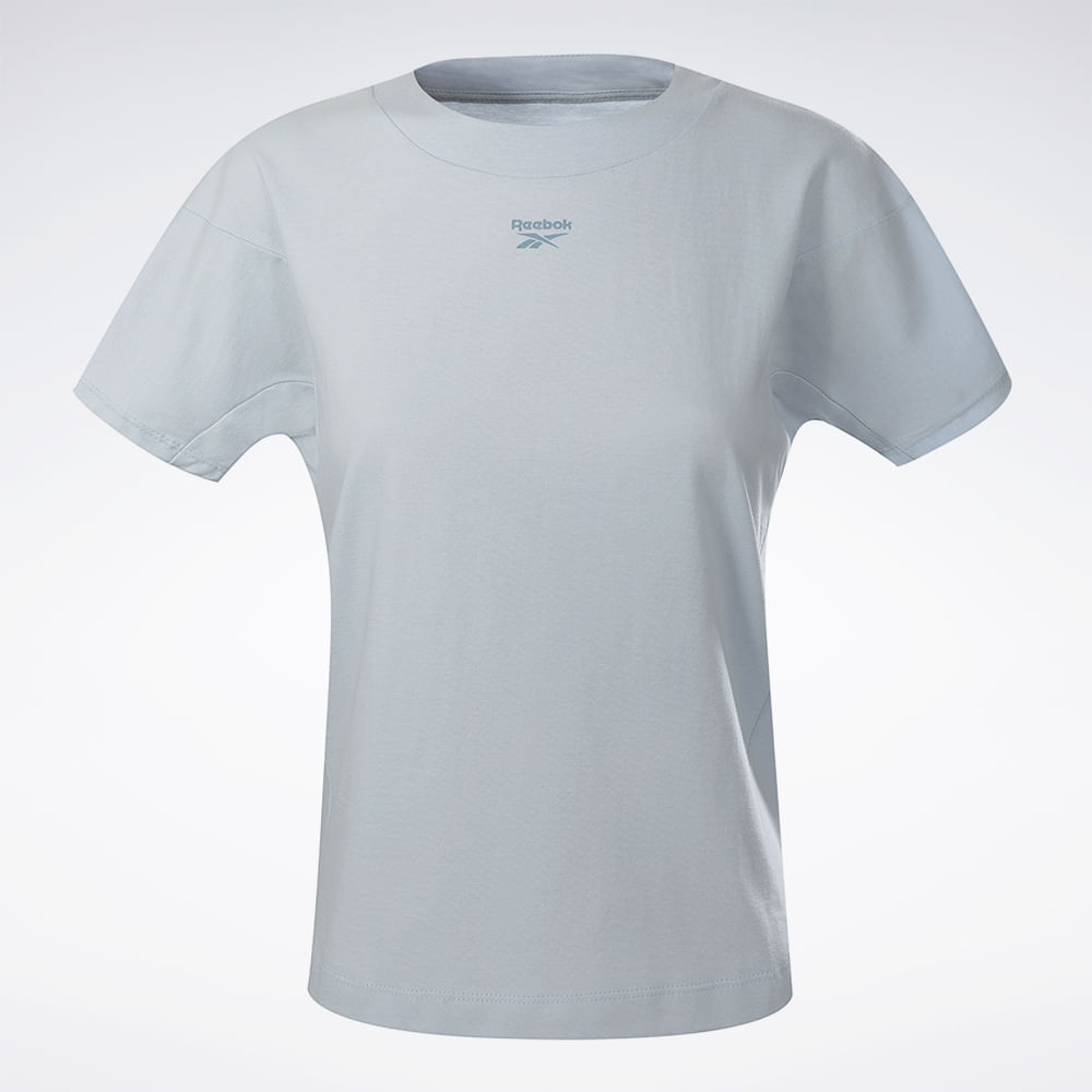 Camiseta Reebok Manga Curta Young Cropped Feminina