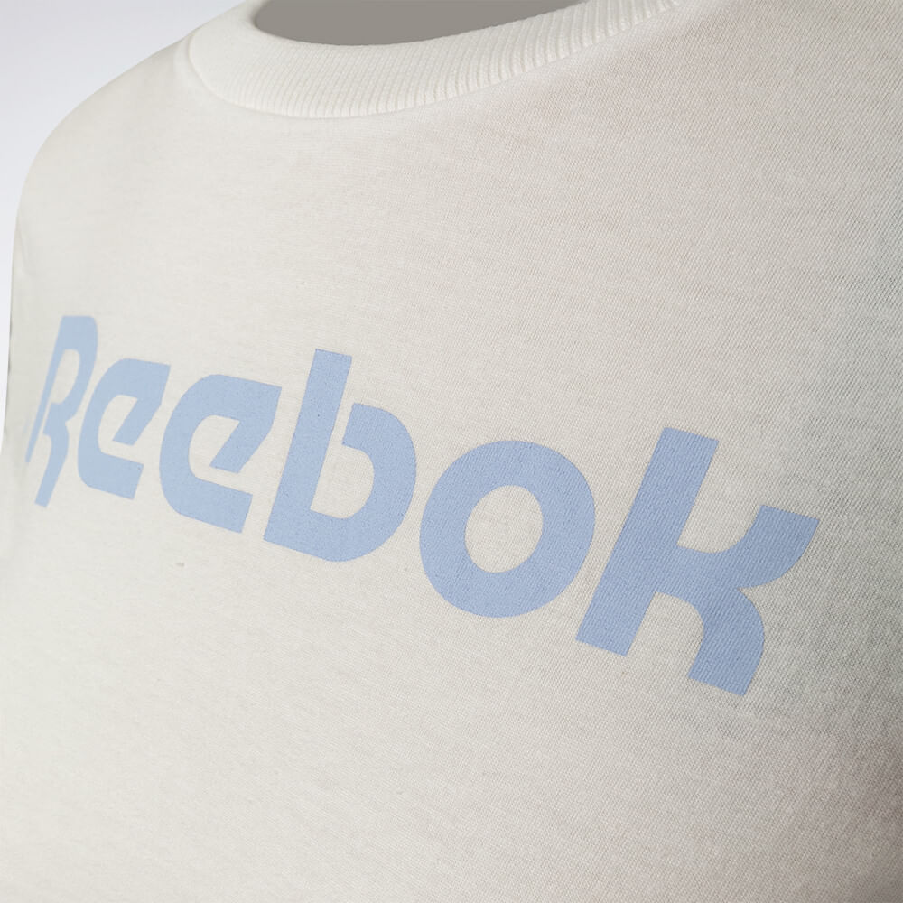 Camiseta Reebok Logo Linear Feminina