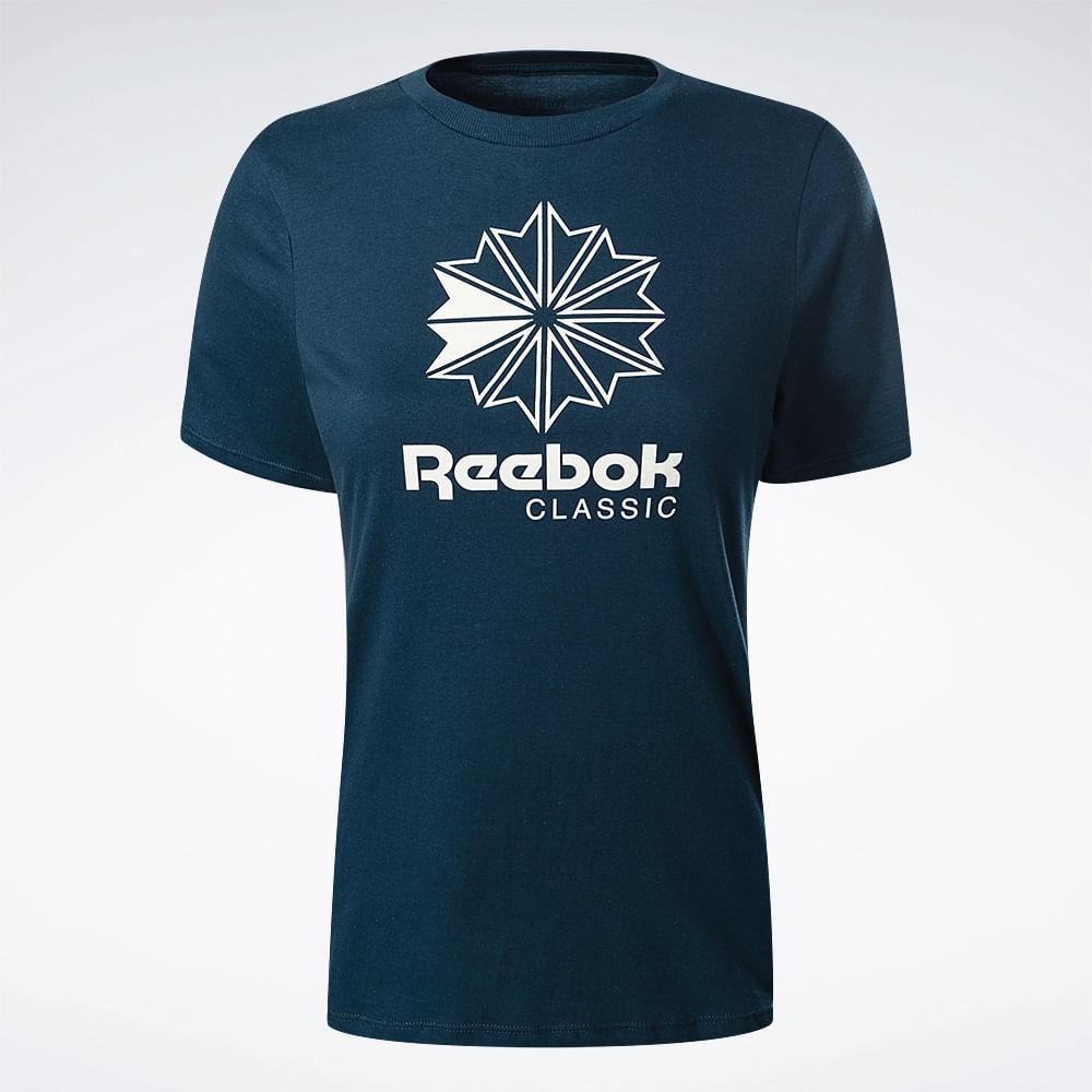 Camiseta Reebok  Star Crest Logo Feminina