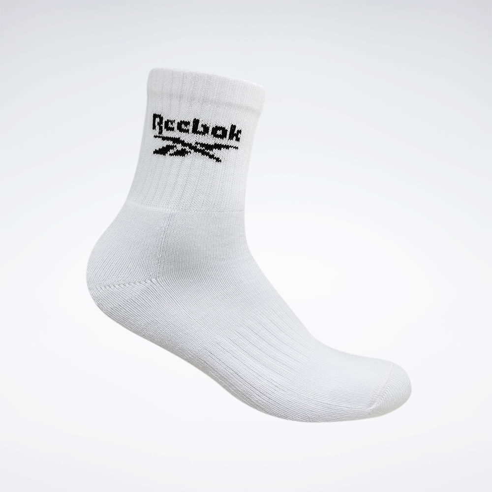 Kit 3 meias Reebok Cl 1/2 Toalha Masculino