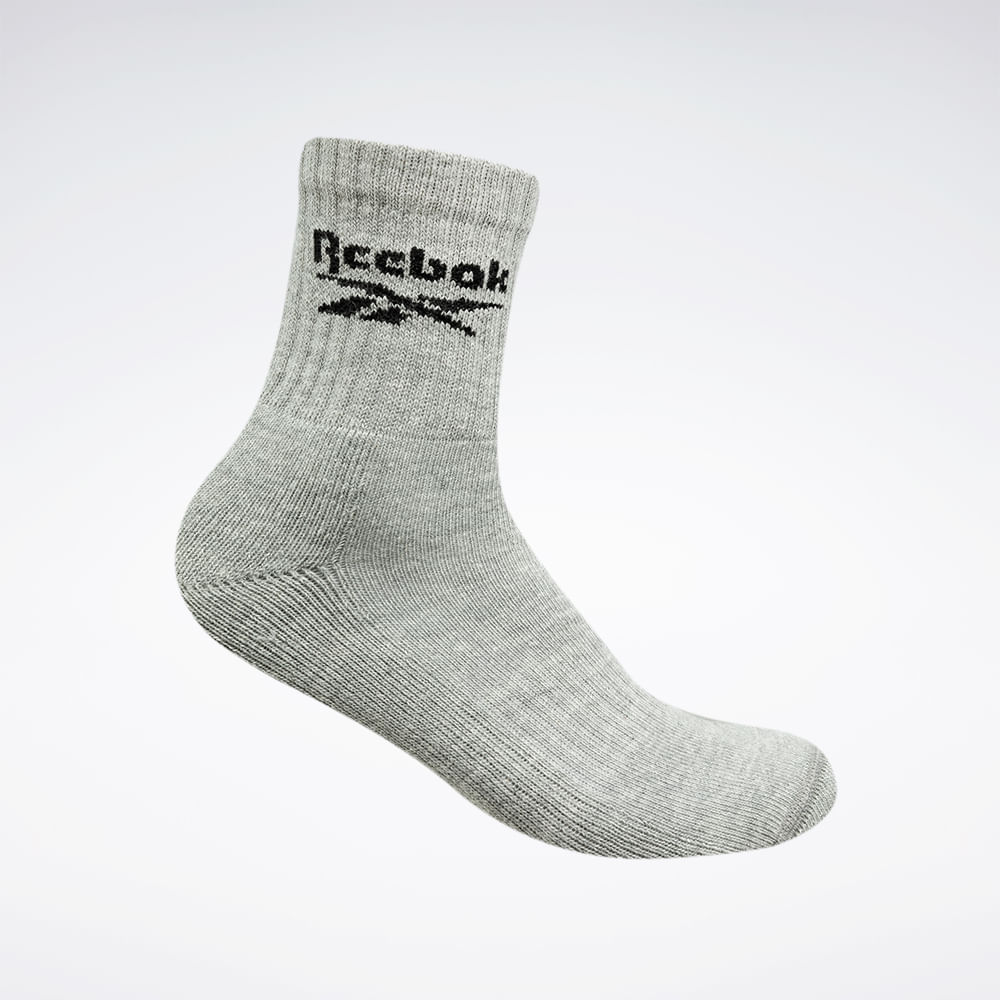 Kit 3 meias Reebok Cl 1/2 Toalha Masculino