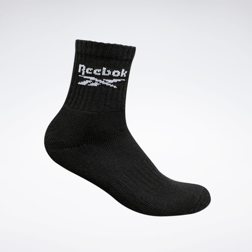 Kit 3 meias Reebok Cl 1/2 Toalha Masculino