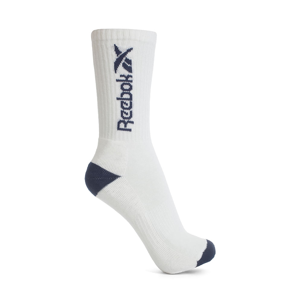 Meia Reebok Cano Alto Vert Canelada Masculino