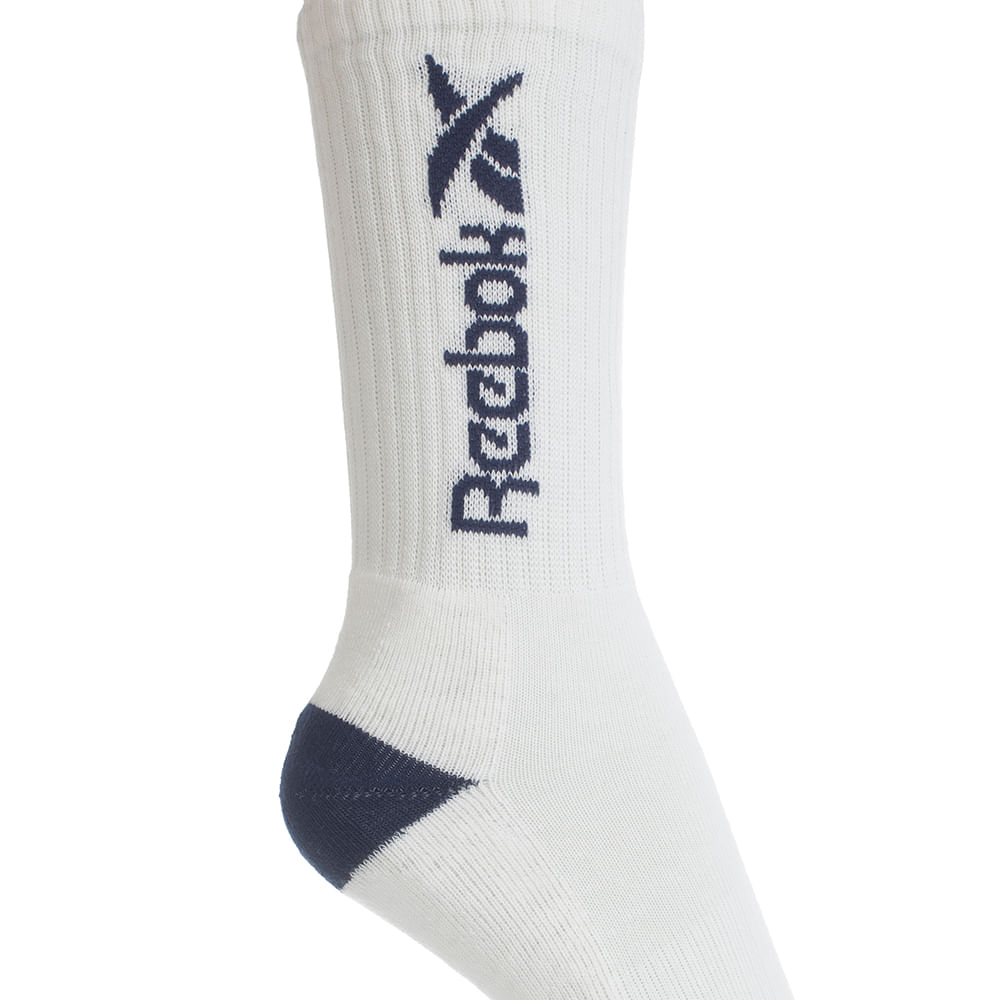 Meia Reebok Cano Alto Vert Canelada Masculino
