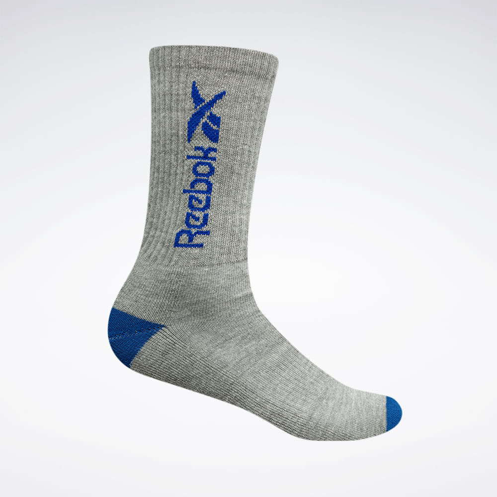 Meia Reebok Cano Alto Vert Canelada Masculino