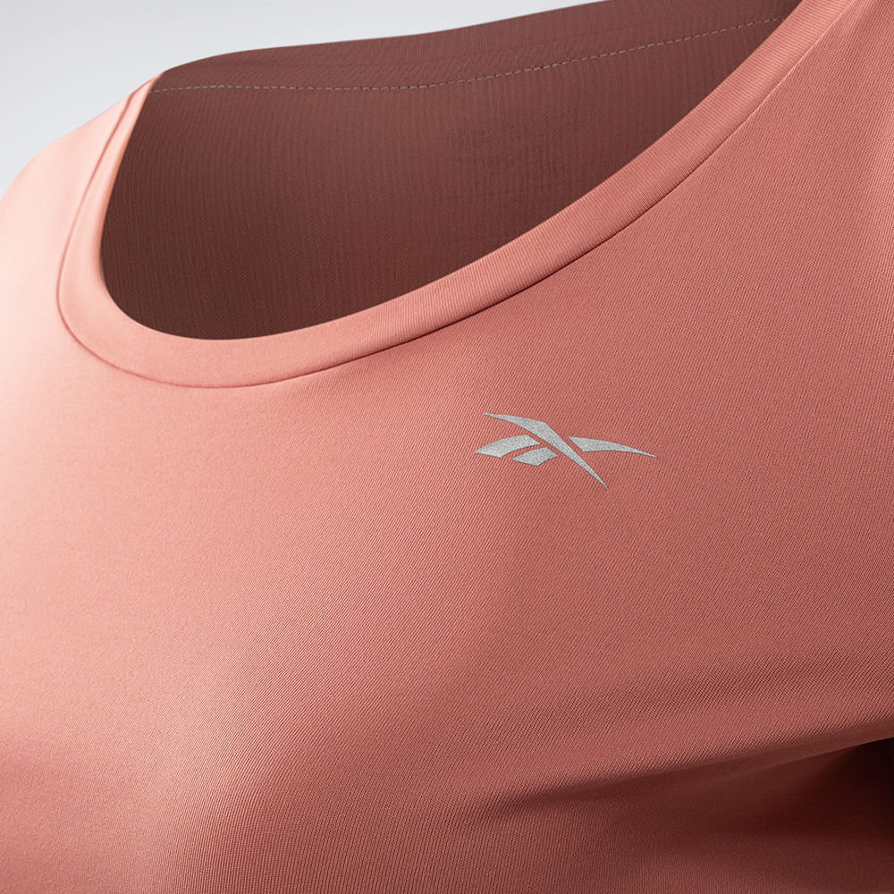 Camiseta Reebok Manga Curta Agile Feminina