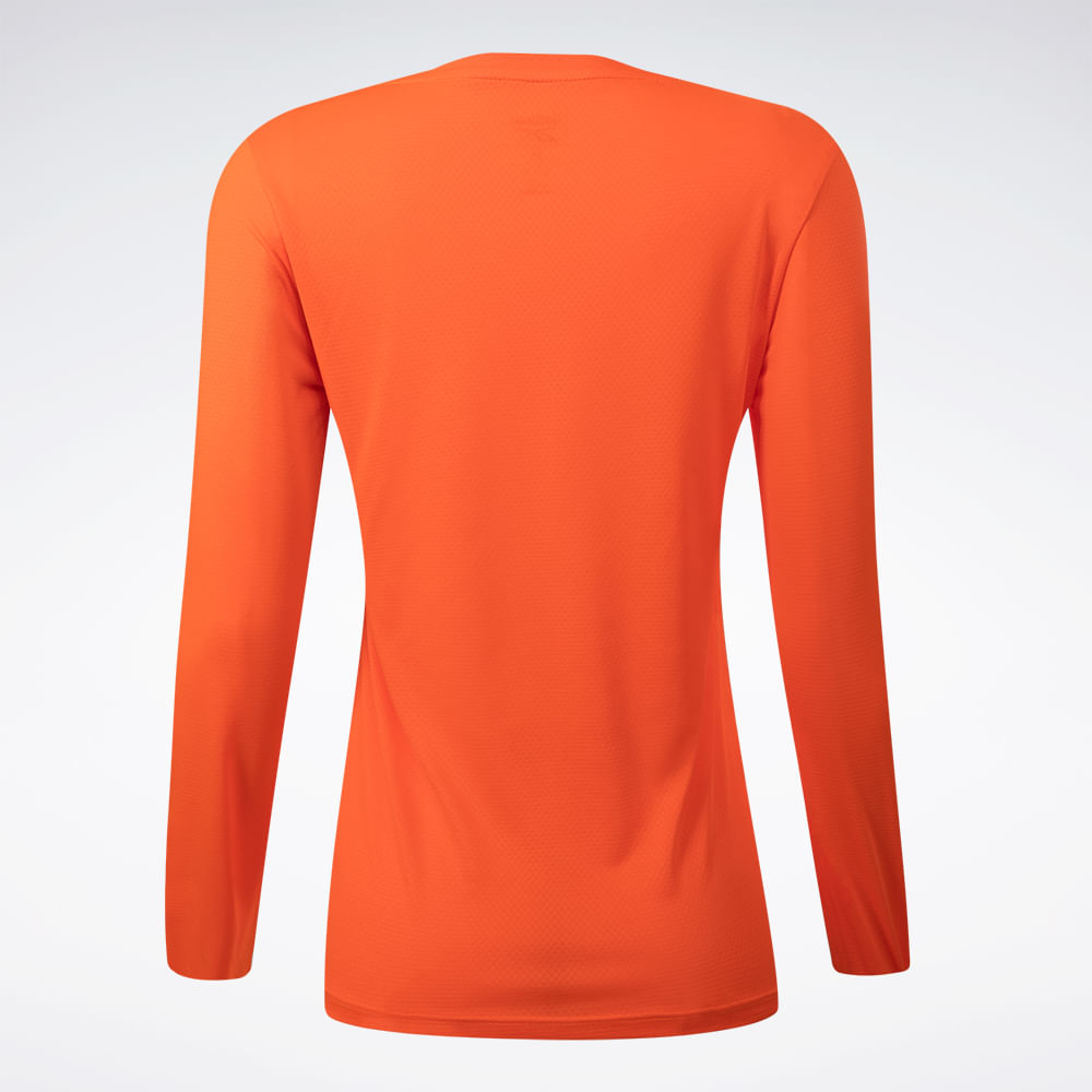 Camiseta Reebok Manga Longa Workout Feminina