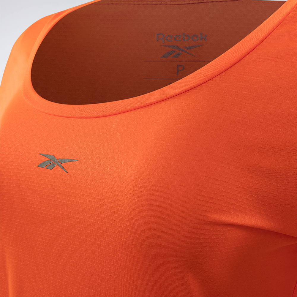 Camiseta Reebok Manga Longa Workout Feminina