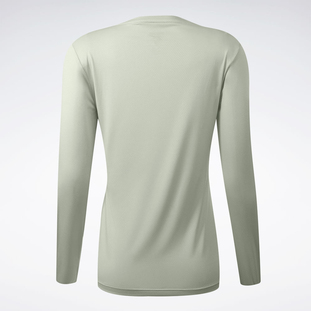 Camiseta Reebok Manga Longa Workout Feminina