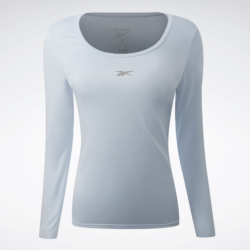 Camiseta Reebok Manga Longa Workout Feminina
