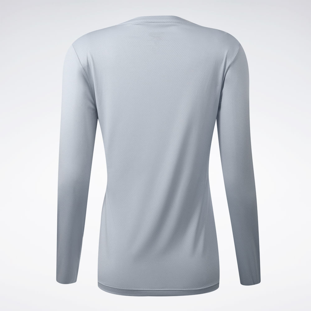 Camiseta Reebok Manga Longa Workout Feminina