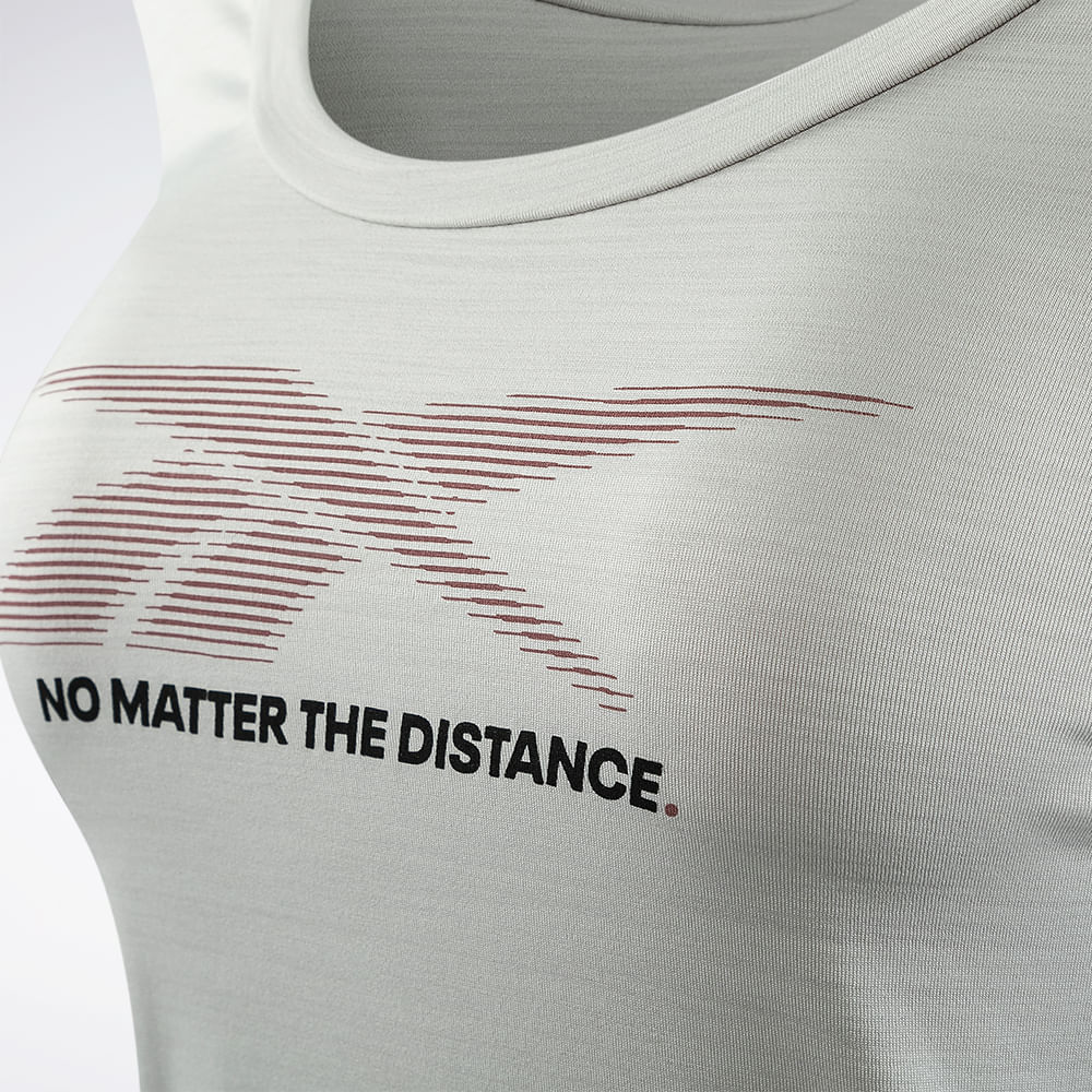 Camiseta Reebok Manga Longa Race Print Feminina