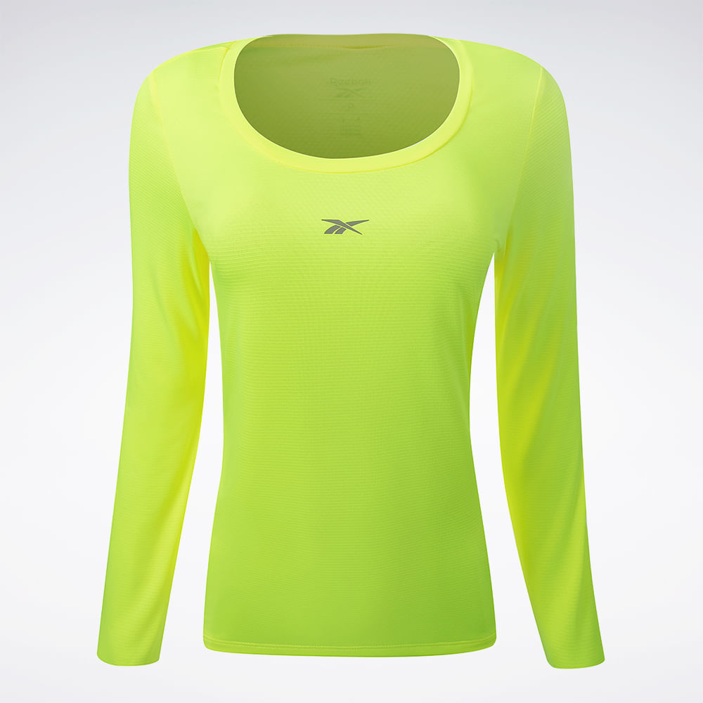 Camiseta Reebok Manga Longa Workout Feminina