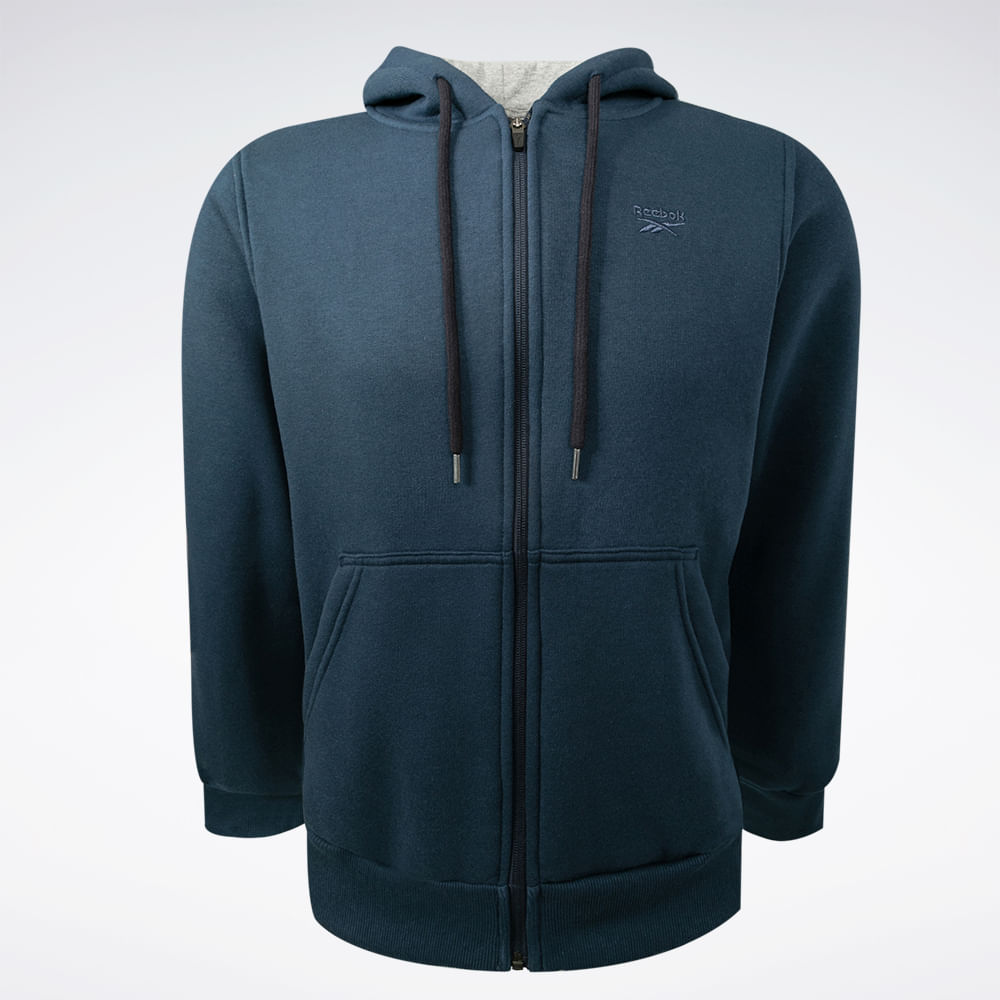 Jaqueta reebok logo com capuz masculina